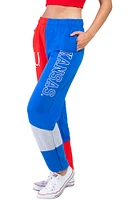 Hype and Vice Kansas Jayhawks Womens Patchwork Blue Sweatpants