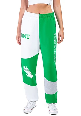 Hype and Vice North Texas Mean Green Womens Patchwork Kelly Sweatpants