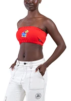 Hype and Vice Kansas Jayhawks Womens Red Bandeau Tank Top