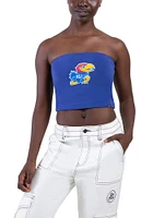 Hype and Vice Kansas Jayhawks Womens Blue Tube Top Tank