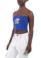 Hype and Vice Kansas Jayhawks Womens Blue Tube Top Tank