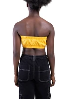 Hype and Vice Missouri Tigers Womens Yellow Bandeau Tank Top