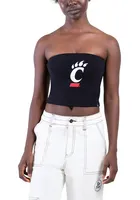 Hype and Vice Cincinnati Bearcats Womens Black Tube Top Tank