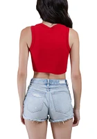 Hype and Vice Cincinnati Bearcats Womens Red Cut Off Tank Top