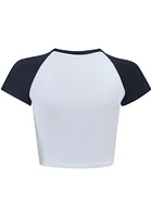 Hype and Vice Michigan Wolverines Womens White Homerun Short Sleeve T-Shirt