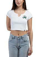 Hype and Vice Notre Dame Fighting Irish Womens White Cali Short Sleeve T-Shirt