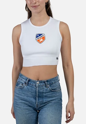 Hype and Vice FC Cincinnati Womens White Cut Off Tank Top