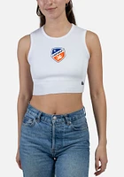 Hype and Vice FC Cincinnati Womens White Cut Off Tank Top