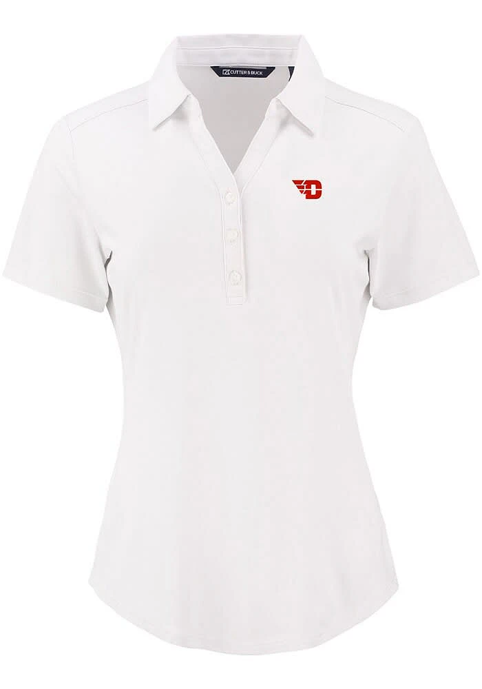 Cutter and Buck Dayton Flyers Womens Forge Eco Polo Short Sleeve Shirt