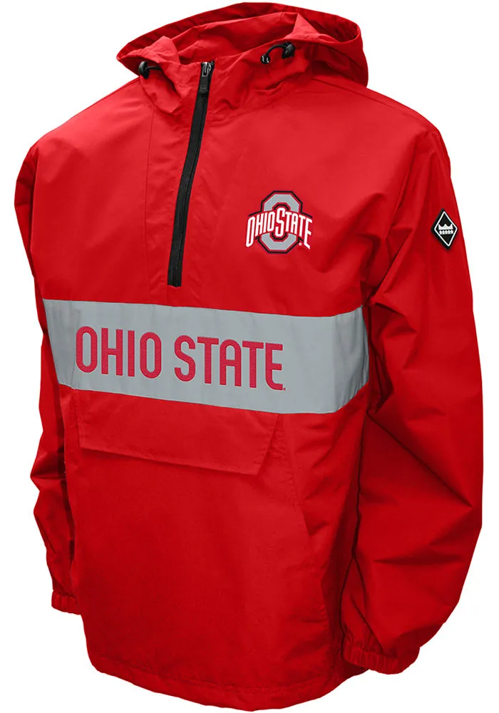 Ohio State Buckeyes Mens Black Alpha Anorak Pullover Jackets