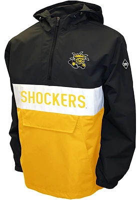 Wichita State Shockers Mens Black Alpha Anorak Pullover Jackets