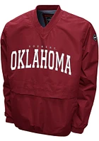 Oklahoma Sooners Mens Crimson Members Windshell Pullover Jackets