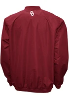 Oklahoma Sooners Mens Crimson Members Windshell Pullover Jackets