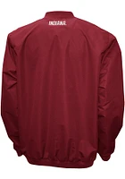 Indiana Hoosiers Mens Red Big Logo Windshell Pullover Jackets