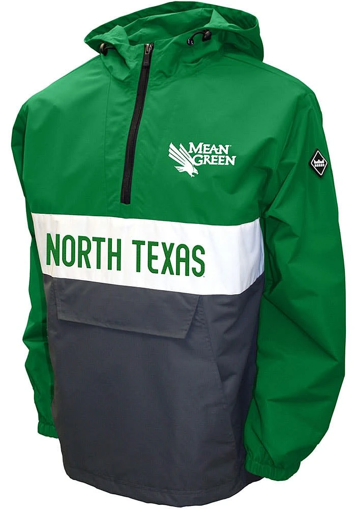 North Texas Mean Green Mens Alpha Anorak Pullover Jackets