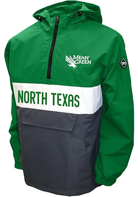 North Texas Mean Green Mens Alpha Anorak Pullover Jackets