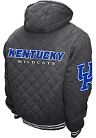 Kentucky Wildcats Mens Charcoal Dimond Quilted Medium Weight Jacket