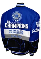 Kentucky Wildcats Mens Blue Commemorative Cotton Twill Heavyweight Jacket