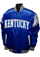 Kentucky Wildcats Mens Blue Power Satin Heavyweight Jacket