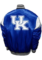 Kentucky Wildcats Mens Blue Power Satin Heavyweight Jacket