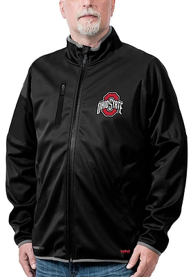 Ohio State Buckeyes Mens Black FC Softshell Medium Weight Jacket