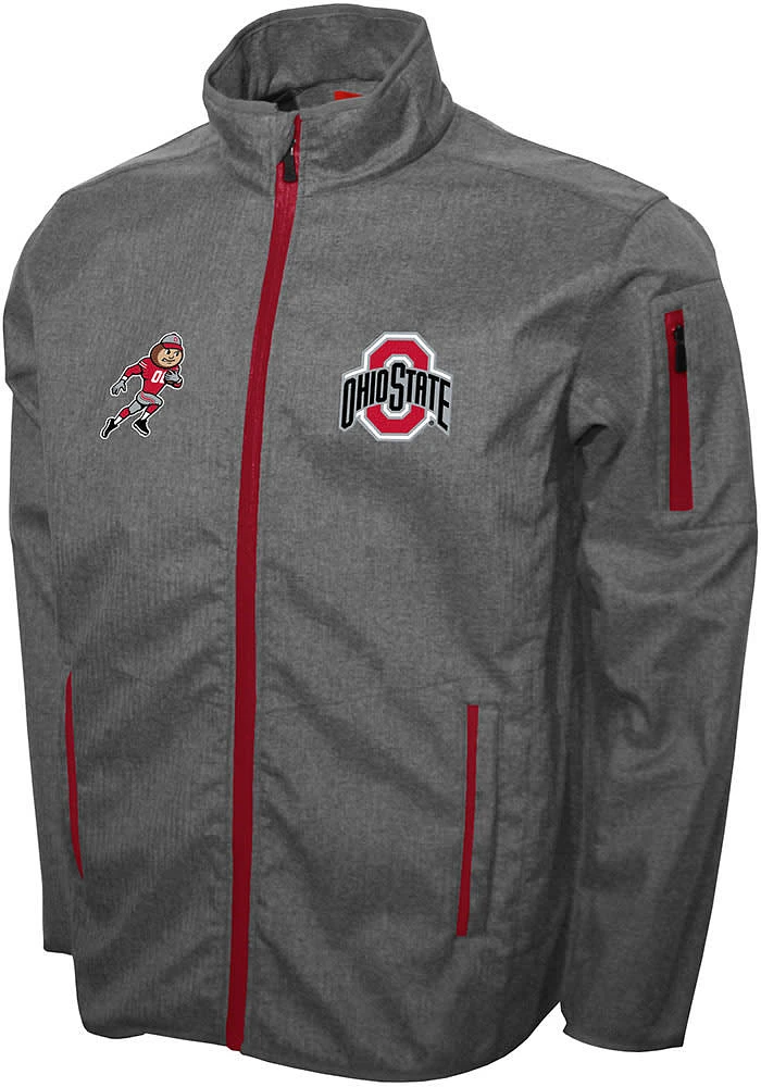 Ohio State Buckeyes Mens Grey XT2 Softshell Medium Weight Jacket