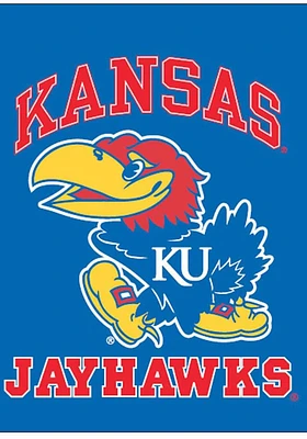 Kansas Jayhawks 30x40 Blue Silk Screen Banner