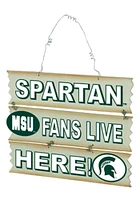 Michigan State Spartans Hanging Sign - Green