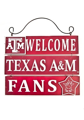 Texas A&M Aggies Welcome Sign - Maroon