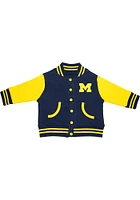 Michigan Wolverines Toddler Blue Varsity Outerwear Light Weight Jacket