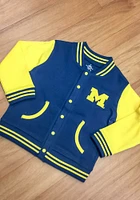 Michigan Wolverines Toddler Blue Varsity Outerwear Light Weight Jacket