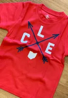 Cleveland Toddler Red Clev Arrows Short Sleeve T Shirt