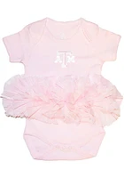 Texas A&M Aggies Baby Pink Tutu Short Sleeve One Piece
