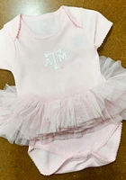 Texas A&M Aggies Baby Pink Tutu Short Sleeve One Piece