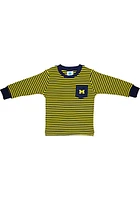 Michigan Wolverines Baby Blue Pocket Long Sleeve T-Shirt