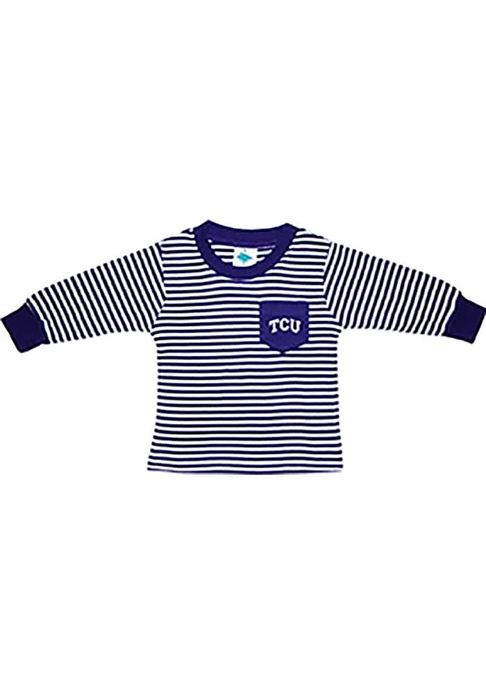 TCU Horned Frogs Baby Purple Pocket Long Sleeve T-Shirt