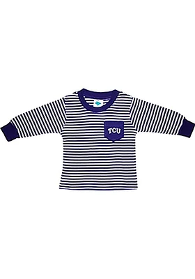 TCU Horned Frogs Baby Purple Pocket Long Sleeve T-Shirt