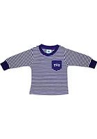 TCU Horned Frogs Baby Purple Pocket Long Sleeve T-Shirt