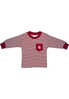 Oklahoma Sooners Baby Crimson Pocket Long Sleeve T-Shirt