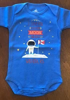 Wichita Baby Blue To the Moon and Back Short Sleeve One Piece