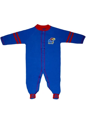 Kansas Jayhawks Baby Blue Sports Shoe Loungewear One Piece Pajamas