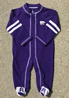 K-State Wildcats Baby Purple Sports Shoe Loungewear One Piece Pajamas