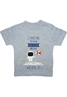 Wichita Toddler Grey To the Moon and Back Short Sleeve T-Shirt