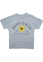 Kansas Toddler Grey State of Mind Short Sleeve T-Shirt