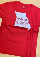 Missouri Toddler Red Made Short Sleeve T-Shirt