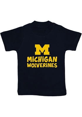 Michigan Wolverines Infant Playful Short Sleeve T-Shirt Blue