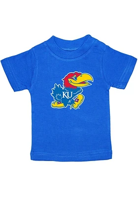 Kansas Jayhawks Infant Primary Emblem Short Sleeve T-Shirt Blue