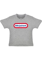 Kansas Jayhawks Toddler Grey Little Jay Short Sleeve T-Shirt