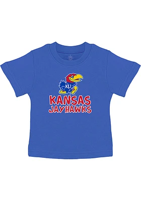 Kansas Jayhawks Infant Playful Short Sleeve T-Shirt Blue