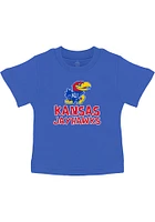Kansas Jayhawks Infant Playful Short Sleeve T-Shirt Blue